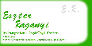 eszter raganyi business card